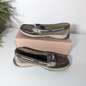 Sperry Women's Brown and Tan Topsider Shoes